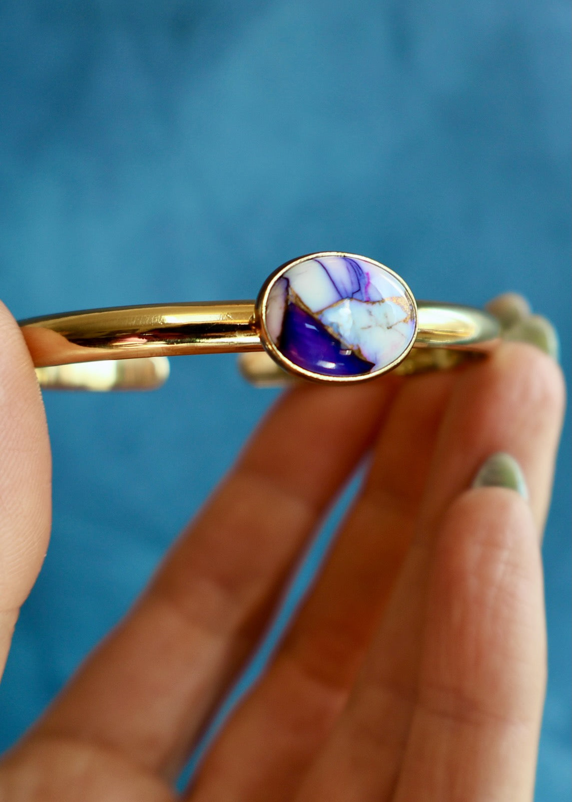 Purple Dahlia Cuff Bracelet HP62