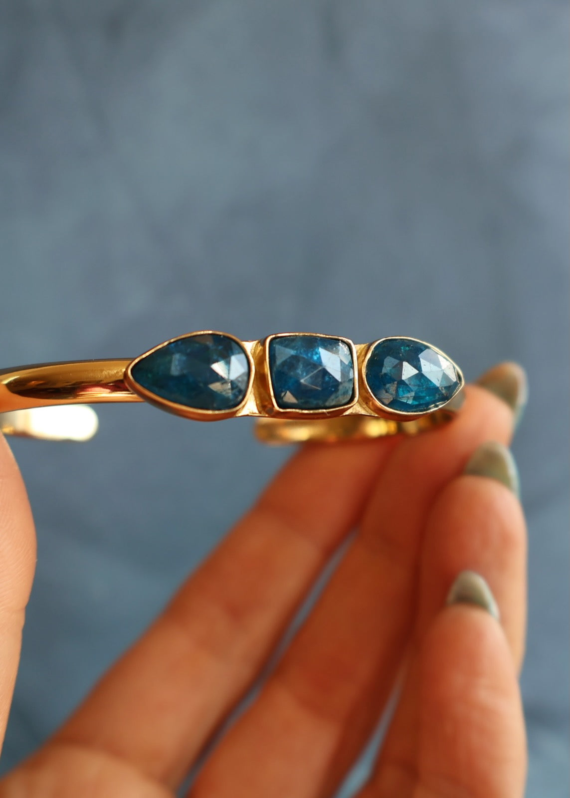 Triple Kyanite Cuff Bracelet HP64