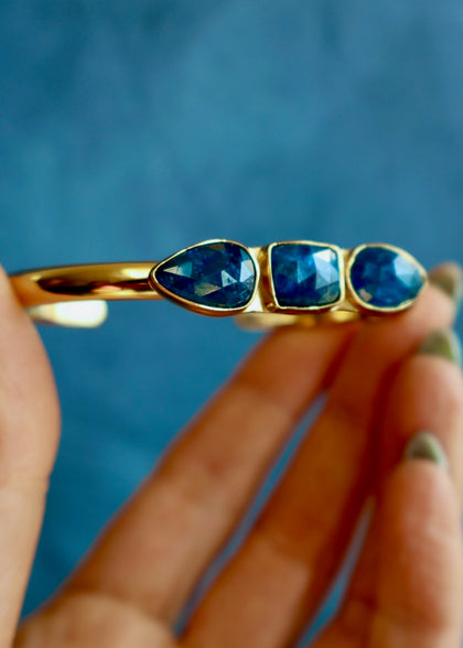 Triple Kyanite Cuff Bracelet