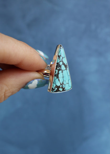 Cloud Mountain Turquoise Ring Sterling Silver