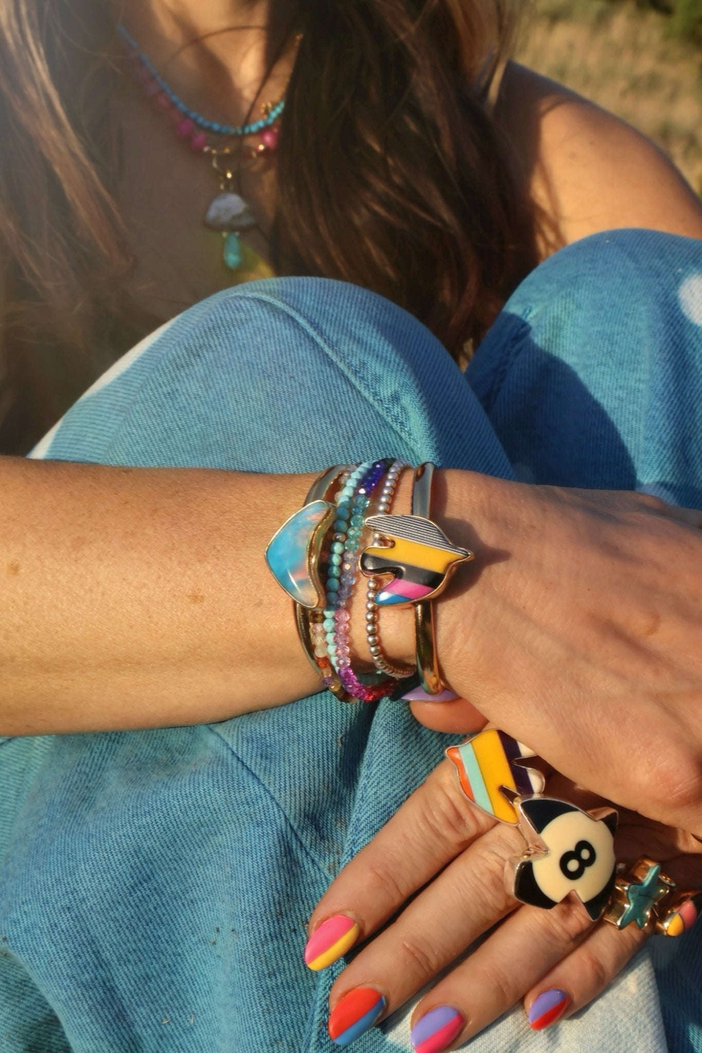 Day Tripper Bird Bracelet Vintage Pool DT16