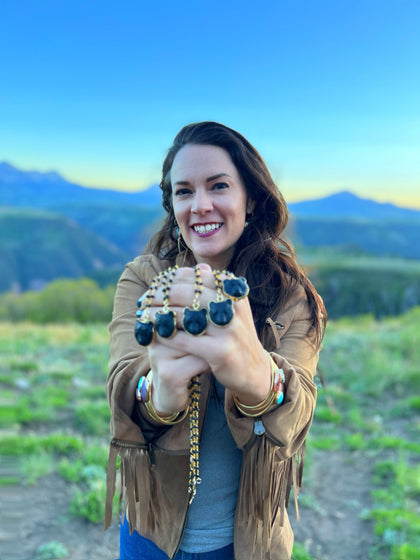 Bear Magic Necklace, White Howlite