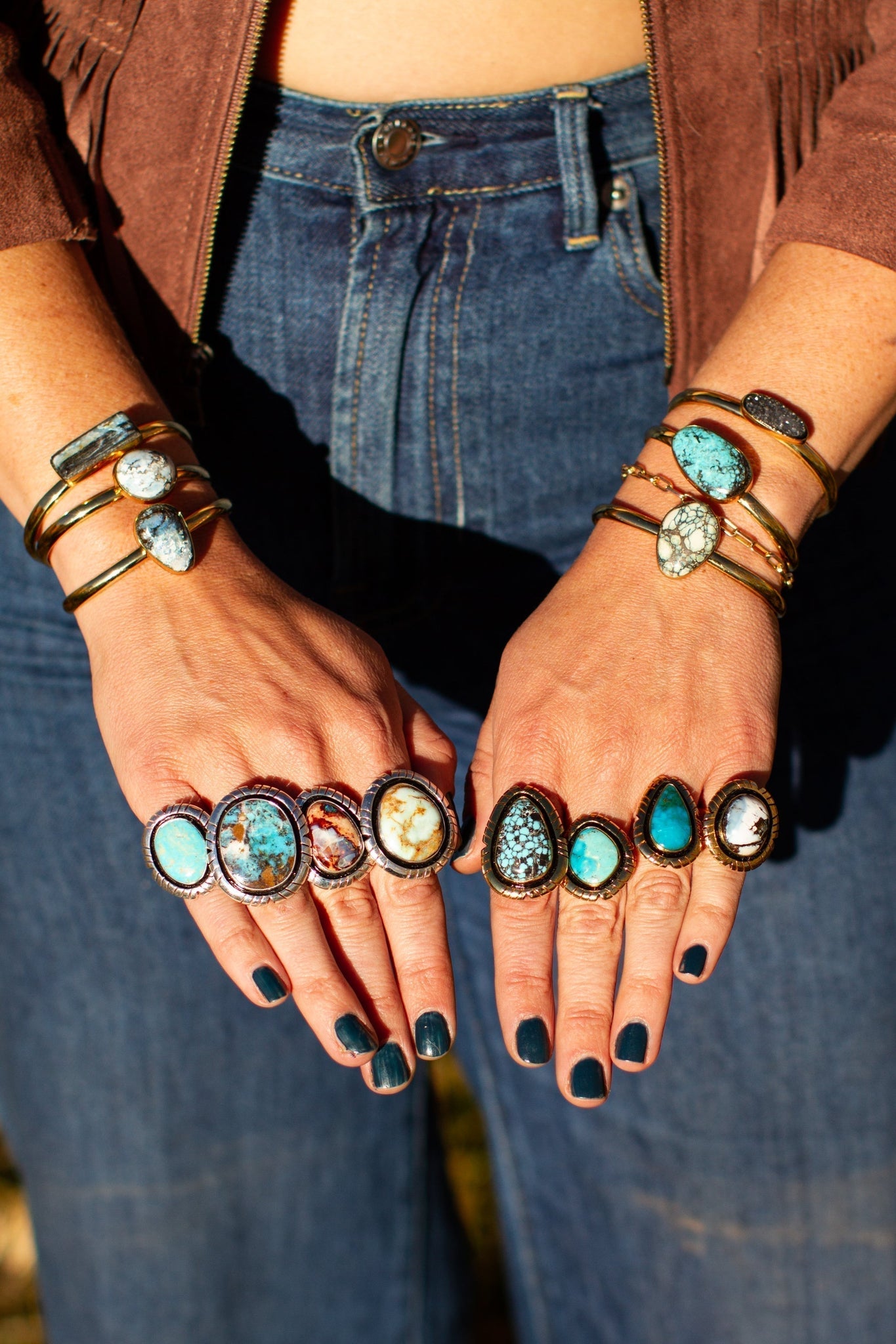 Turquoise & Alchemia Cuff Bracelet
