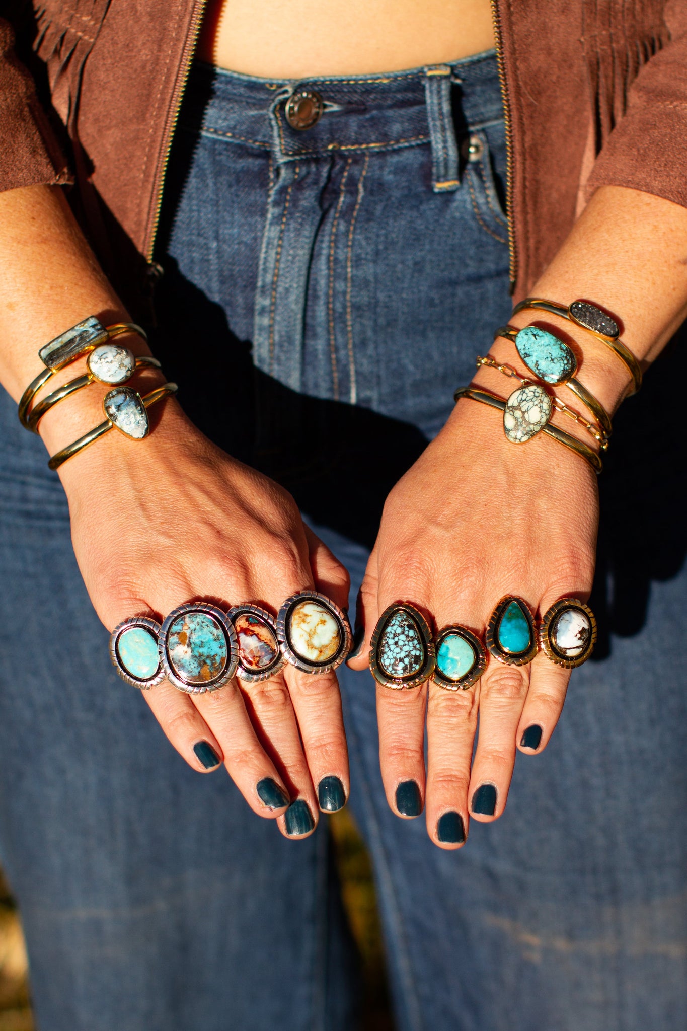 Druzy & Alchemia Cuff Bracelet