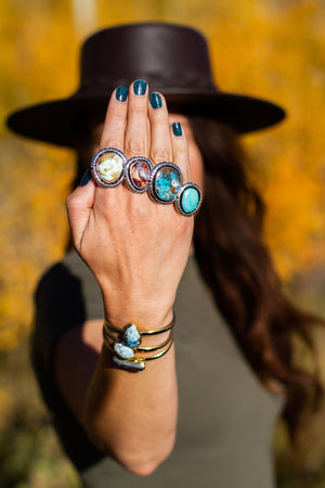 Druzy & Alchemia Cuff Bracelet