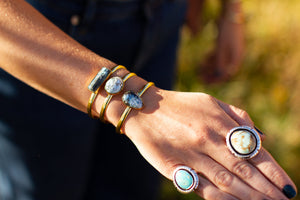 Druzy & Alchemia Cuff Bracelet