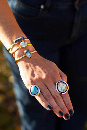 Druzy & Alchemia Cuff Bracelet