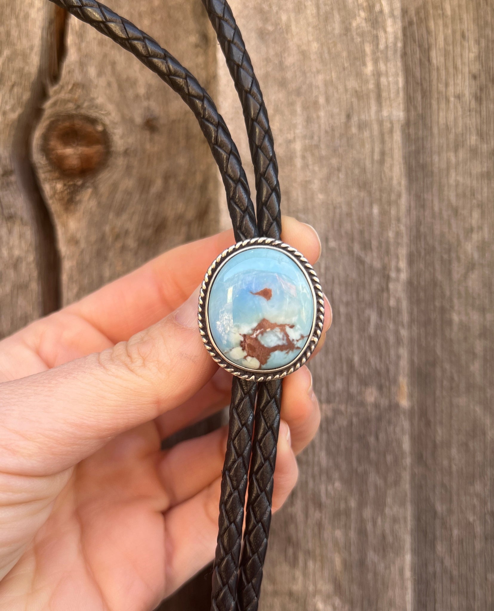 Golden Hill Turquoise & Sterling Silver Bolo Tie